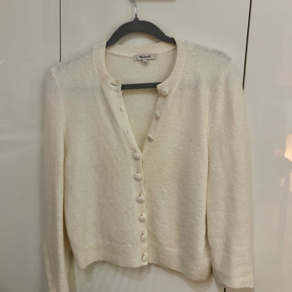 Madewell Kensington Cardigan in White - Picture 2 of 3